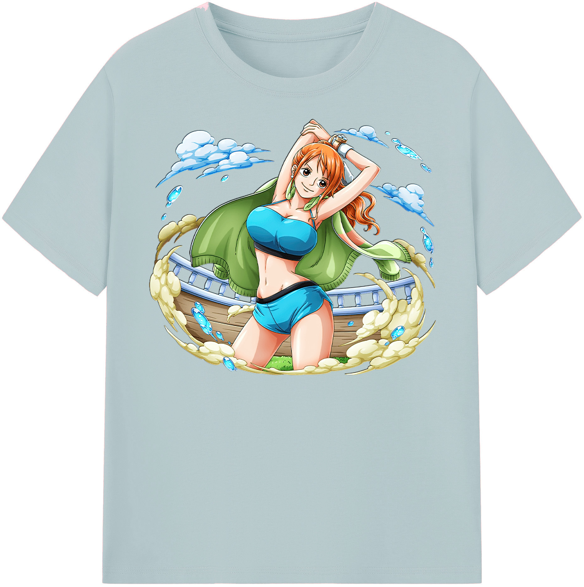 ワンピース ナミ ONE PIECE Nami 綿100％半袖Tシャツ（フロントプリント）